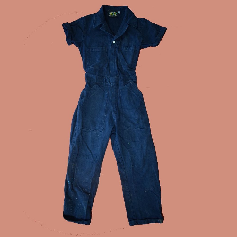 Big Bud Press Jumpsuit Navy Blue Size Small